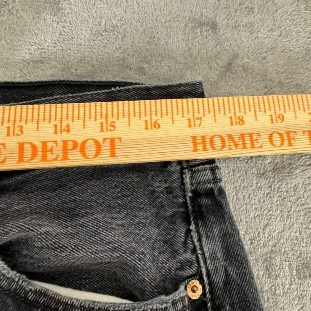 Levis 501‎ Jeans Mens 36x30 (Actual 34x29) Black Faded Straight Leg 100% Cotton